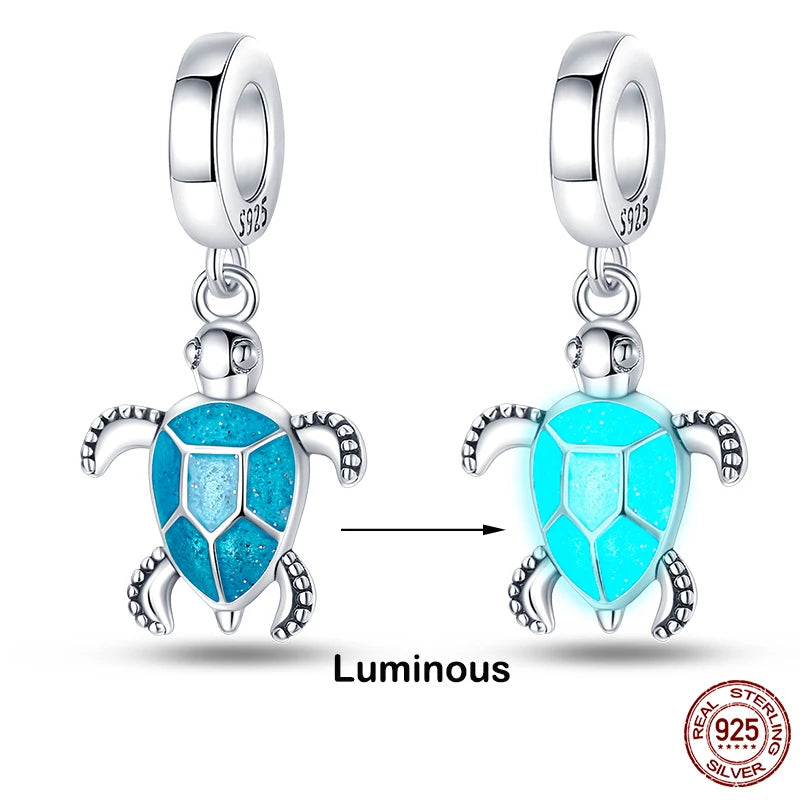 Sterling Silver Chameleon Luminous Firefly