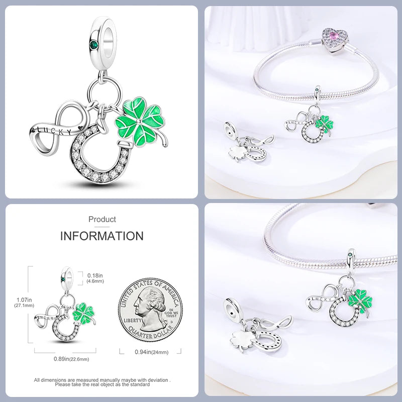Sterling Silver Lucky Four Leaf