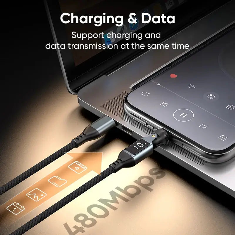 Magnetic USB-C Cable for Convenient Charging — product view 3