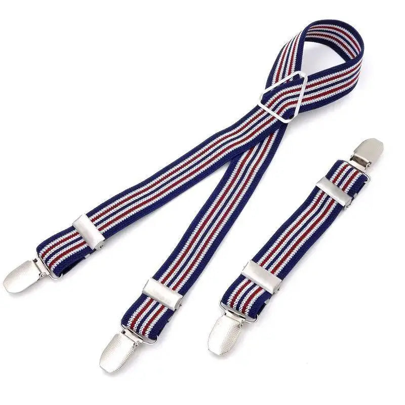 Rainbow Stripe Dog Diaper Suspenders For Pet Clothing