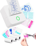 57mm Mini Bluetooth Thermal Sticker Printer Inkless Color On Clear Paper Gifts