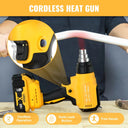 Cordless Heat Gun Compatible and Adjustable Temp Fast Heating