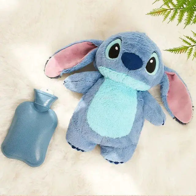 Disney Stitch Plush Hot Water Bottle Hand Warmer Gift Set