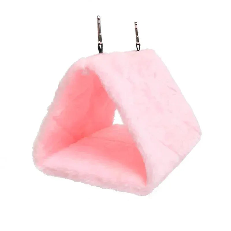 Cozy Bird Nest Hammock Plush Winter Bed For Parrots Budgies