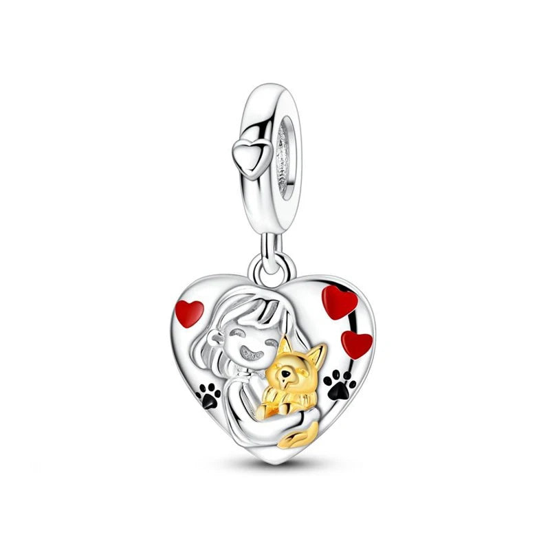 Sterling Silver Charm Love Heart