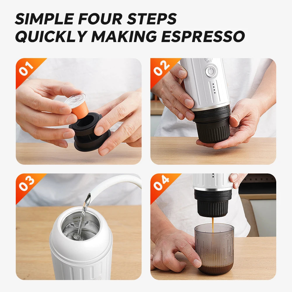 Portable Electric Espresso Machine Travel Coffee Maker for — product view 6