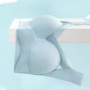 1Pc One-Piece Non-Marking Wide Straps Sports Bra