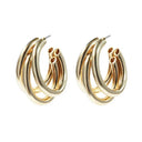 Vintage Geometric Hoop Earrings Korean Style Jewelry Collection