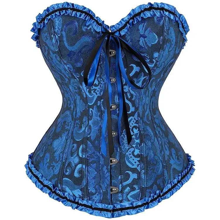 Victorian Lace Up Corset Bustier For Women Shapewear