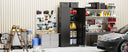 72 Inch Black Metal Storage Cabinet With Locking Doors