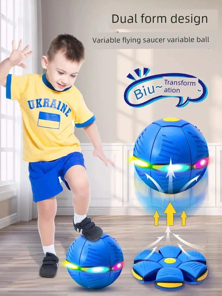 Deformation Ball Elastic Flying Saucer Outdoor Toy - OurLum.com