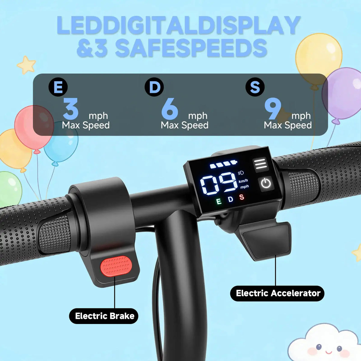 Kids Electric Scooter - Speed Safe — product view 3