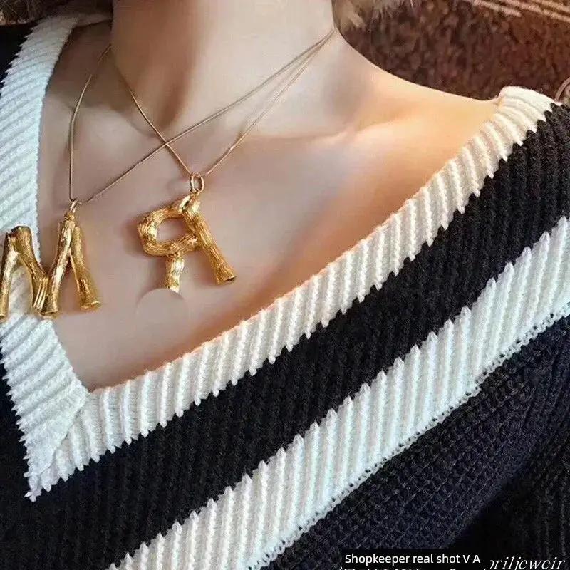 Womens Fashion Lava Metal Necklace for Elegant Style