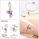 Sterling Silver Spring Colorful Butterfly