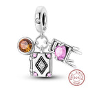 Sterling Silver Moon Mermaid Turtle