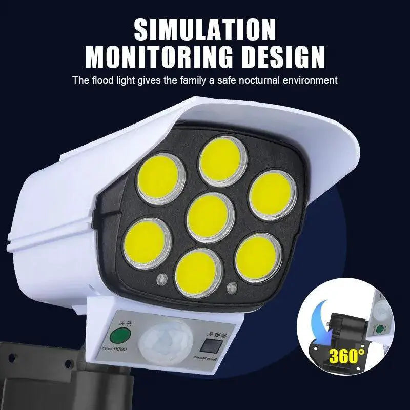 Solar Powered Wall Lamp Intelligent Remote Control