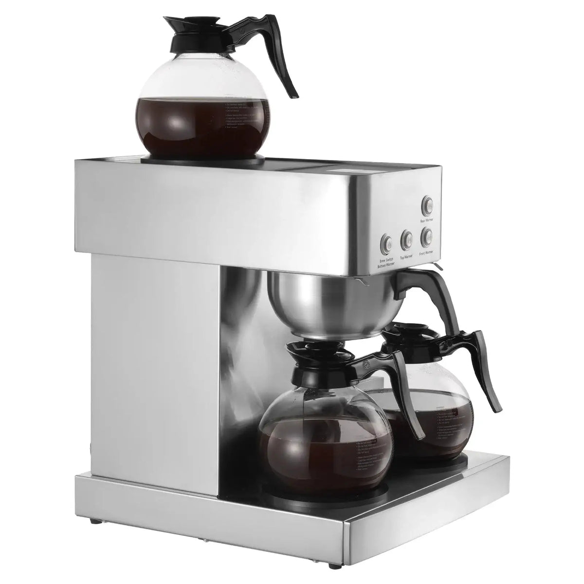 SucceBuy Commercial Drip Coffee Maker with Glass Carafes Decanter Warmer — product view 1