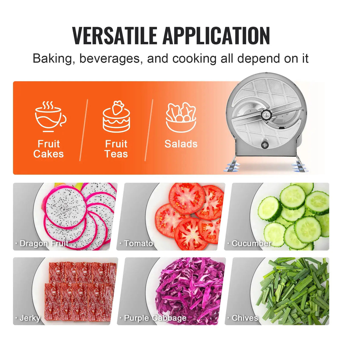SucceBuy Manual Vegetable Fruit Slicer Thickness Adjustable — product view 6