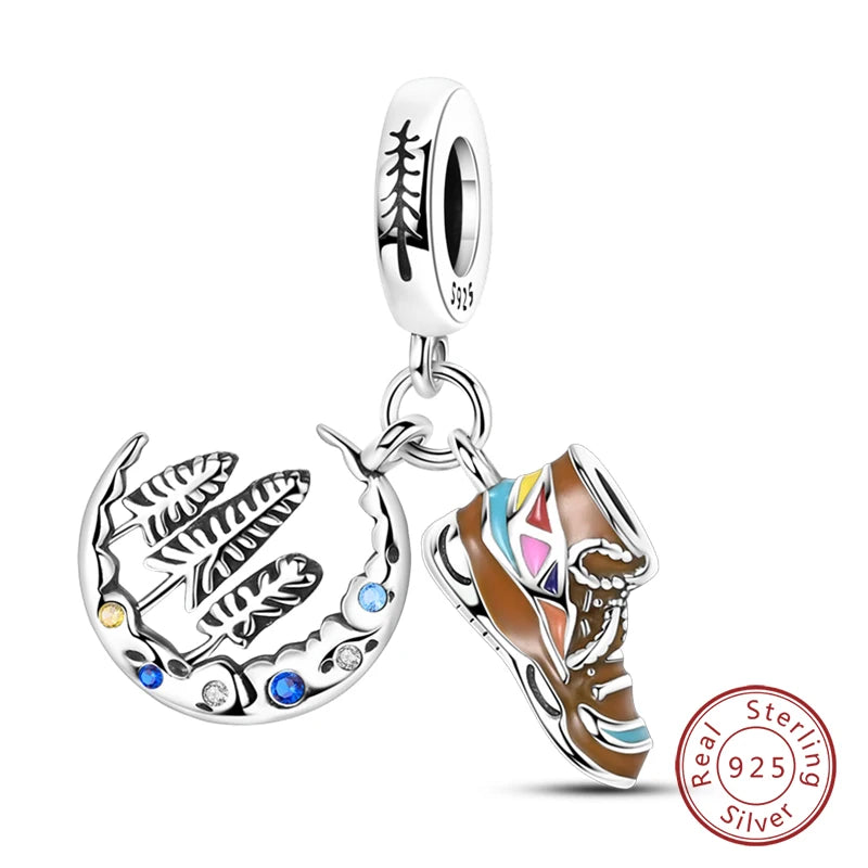 Sterling Silver Luggage Earth Camera