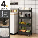 Household Multi-layer Small Cart Storage Rack with Wheels