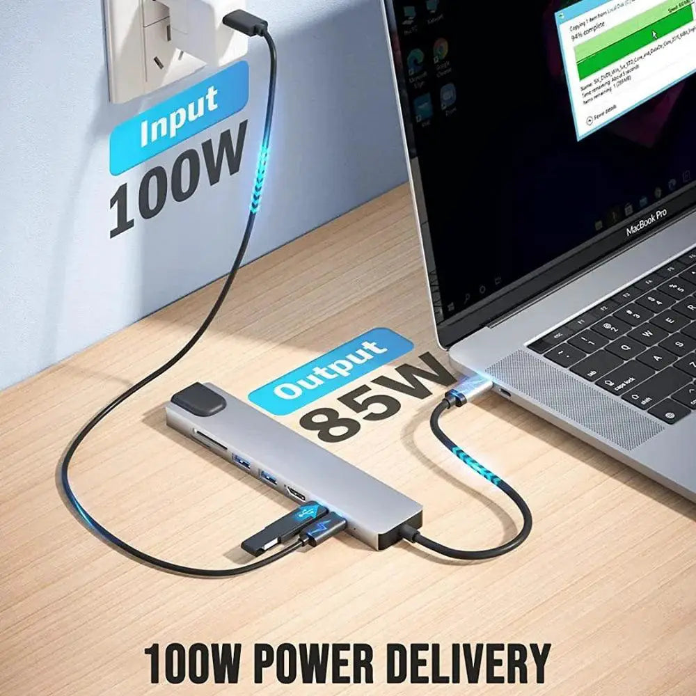 USB C Hub Type C Splitter To HDMI 4K Docking Station