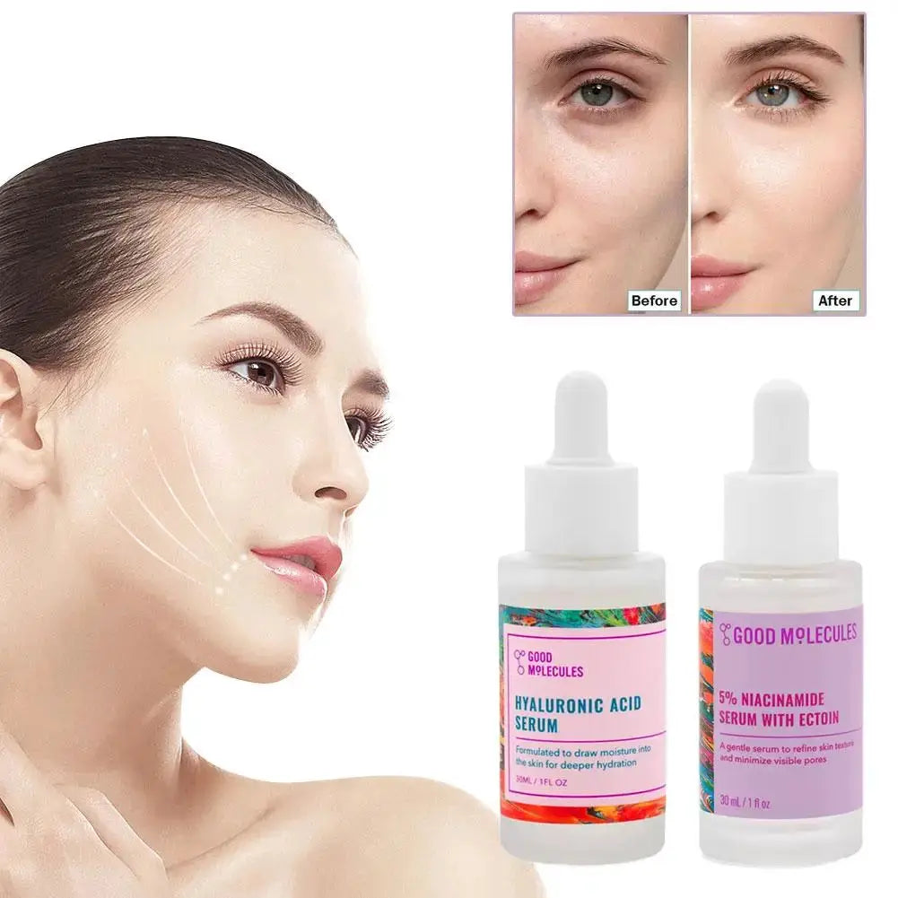 Good Molecules Facial Serum Fade Fine Lines Firming Face Serum Moisturizing Vitamin C Hyaluronic Acid Facial Serum Skin Care