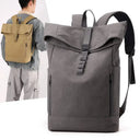Rolled Top Canvas Backpack 15.6In Laptop
