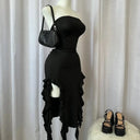 Women Night Out Backless Floral Dress