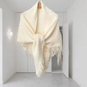Tassel Knit Winter Scarf
