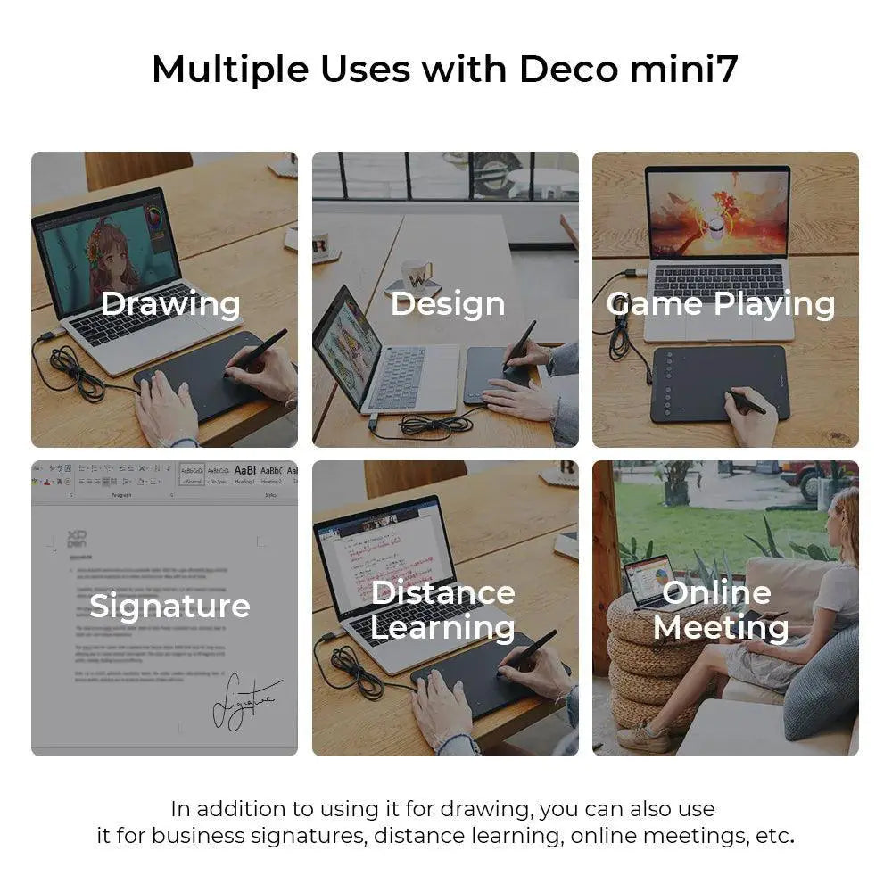 Deco Mini7 Portable Graphics Tablet Artists and Designers