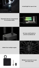 Xiaomi Mijia Air Pump 2 25% Speed Boost Mini Portable Inflator 150PSI