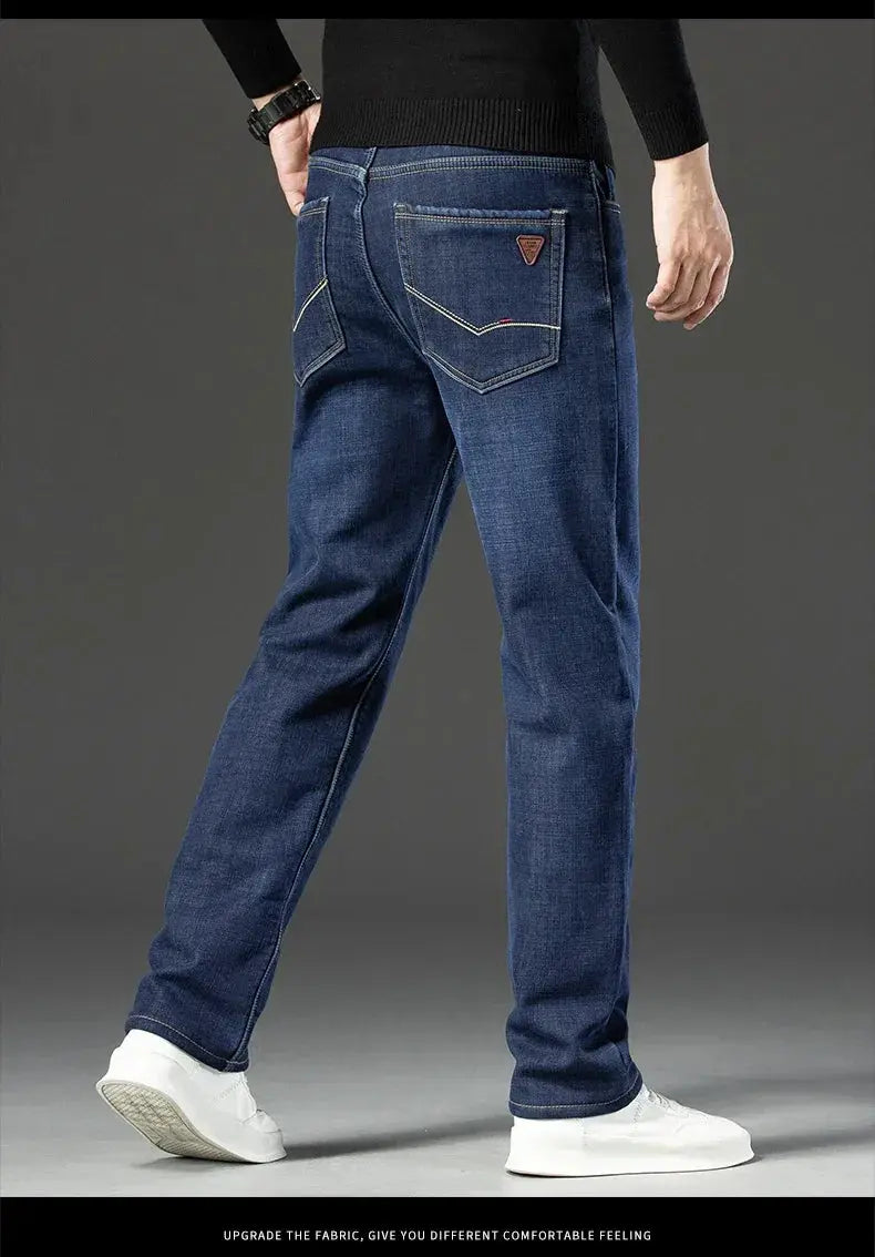 Warm Fleece Jeans for Cold Office Wear — product view 18