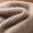Wool Laceup Earflap Knit Hat