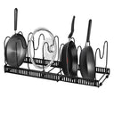 Multi-Layer Adjustable Cookware Organizer Rack for Pots and Pans