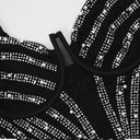 Rhinestone Mesh Tassel Diamonds Dress Elegant Evening Glamour