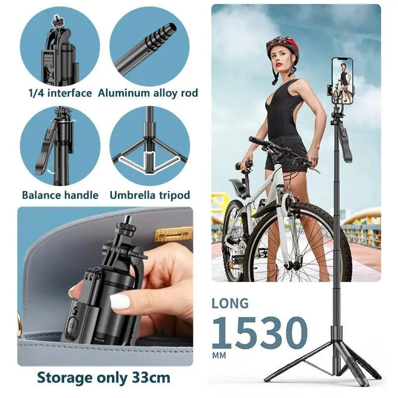 Selfie Stick Tripod With Fill Light Ultimate Content Creator