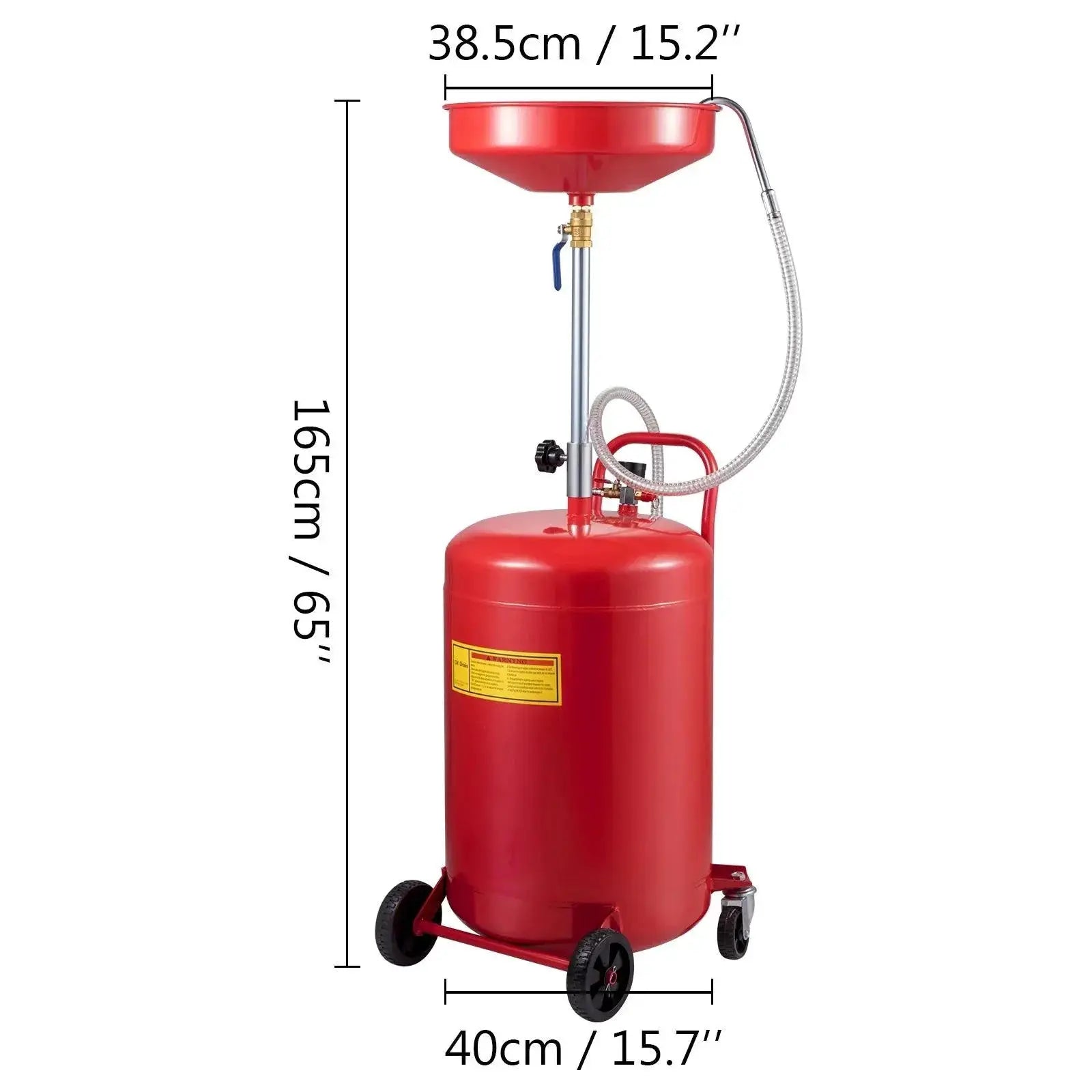 Vevor 20 Gallon Waste Oil Drain Tank Air Operated Drainer