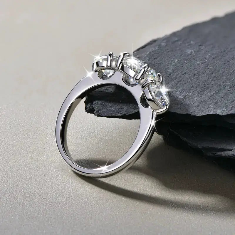 Anniversary Moissanite Ring For Couples — product image 4