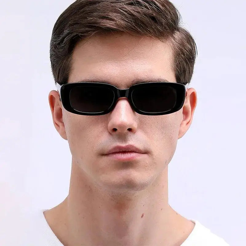 Luxury Vintage Black Square Sunglasses for Women UV400