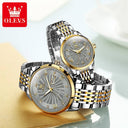 OLEVS Luxury Couple Watches Waterproof Timepieces for Couples