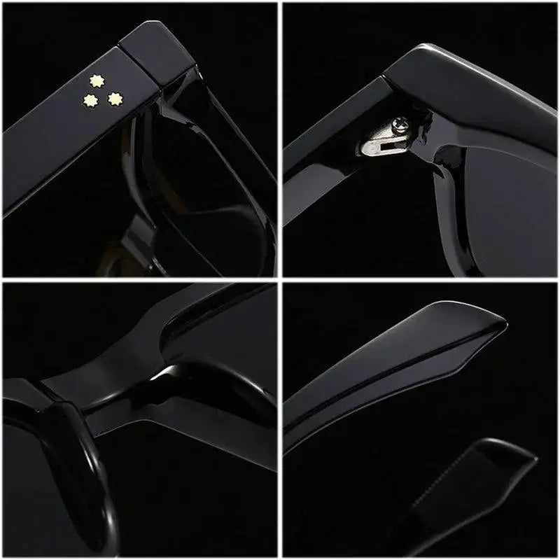 Trendy UV400 Square Rivet Gradient Sunglasses Men Women