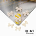 Ribbon Bow Nail Art Kit Elegant Black White Design Set