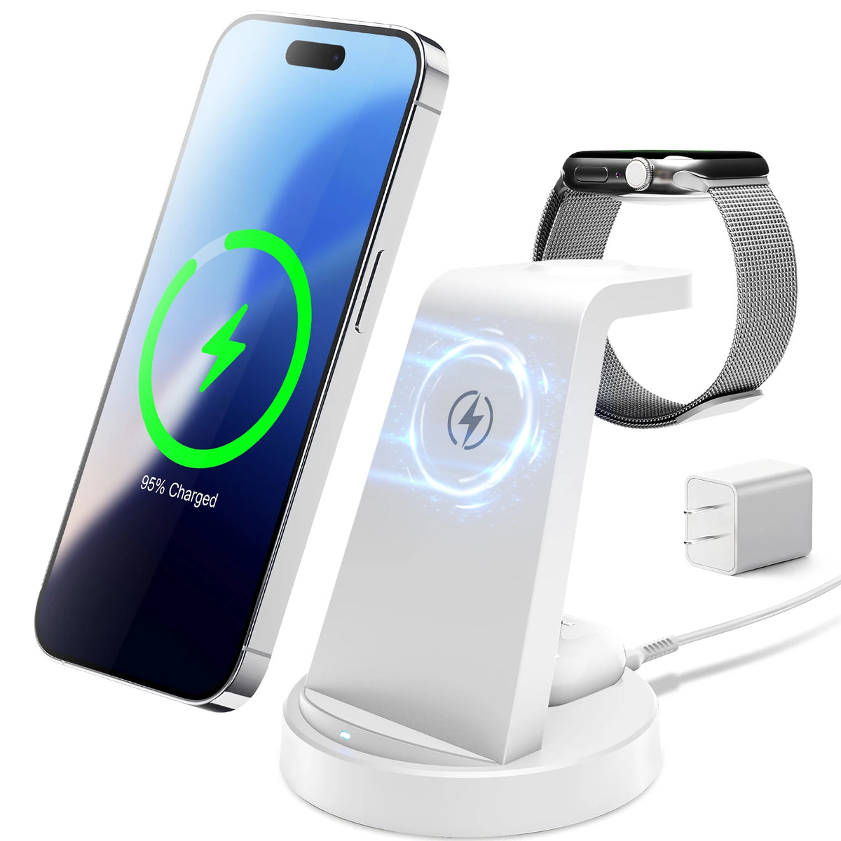 Magnetic Wireless Charger Stand Fast Charging Dock Station — product view 1