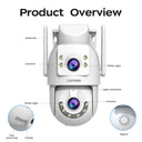 Lenovo 4K WiFi Surveillance Camera Outdoor Dual Lens PTZ IP