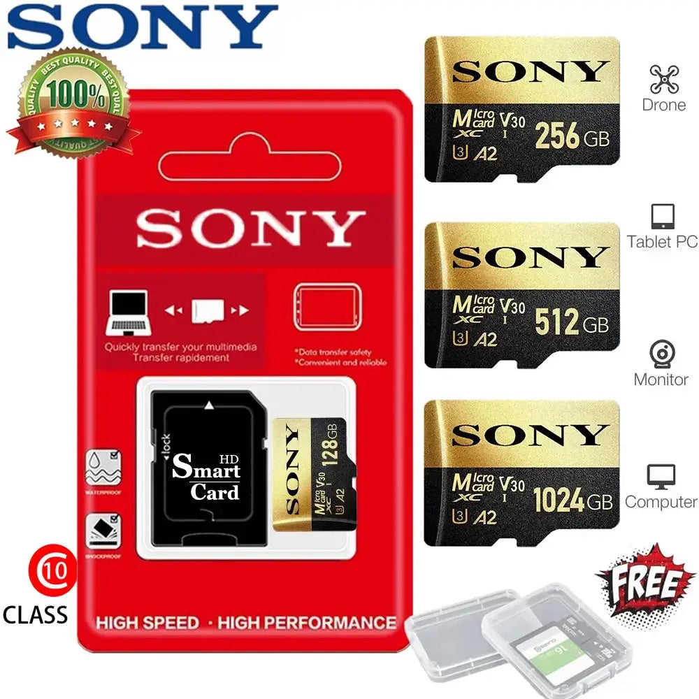 Sony Micro SD Card Mini 1TB High Speed C10 Memory Card