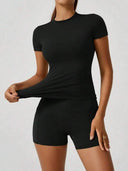 Women Yoga Butt Lifting Shorts High Waist Control