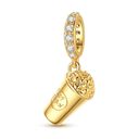 Golden Charm Bead Sterling Silver