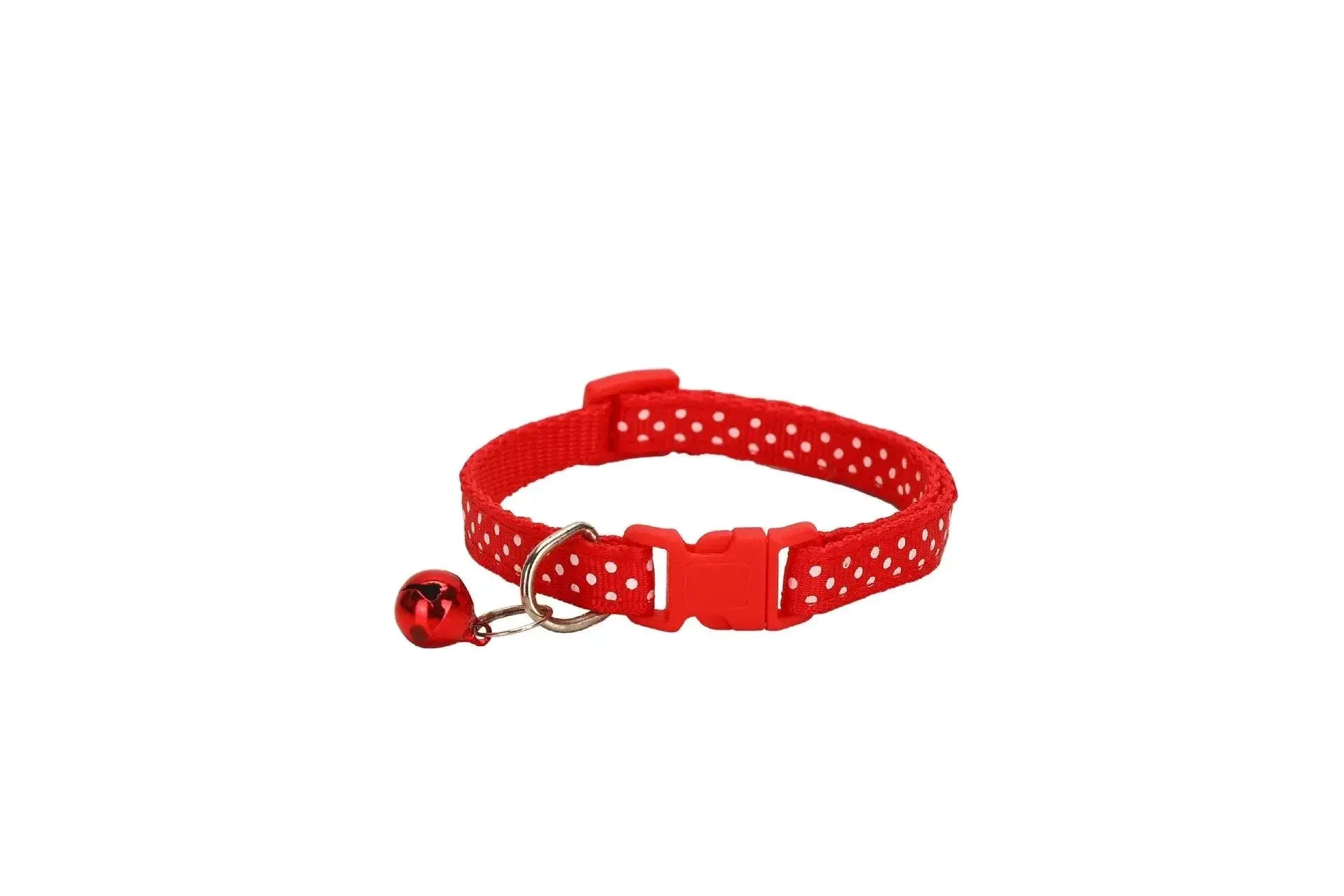 Reflective Pet Collar With Bell Dot Design For Style