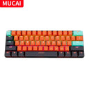 MUCAI Mini Mechanical Gaming Keyboard Compact Durable Red Switches