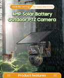 INQMEGA Solar Camera 4G with Solar Panel for Outdoor Use